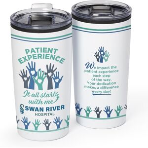 Positive Promotions 35 Patient Experience: It All Starts With Me ColorBlast 360° Teton Stainless-Steel Tumblers 20-Oz. - Personalization Available