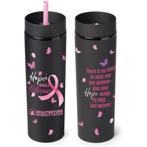 Positive Promotions 40 Hope Makes a Difference Canyon 2-in-1 Tumbler & Sipper 16 oz. - One-Color Personalization Available
