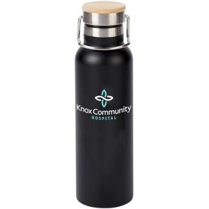 Positive Promotions 25 Healthcare Team Pride Black Leland Stainless-Steel Vacuum Bottles 20-Oz. - Full-Color Personalization Available