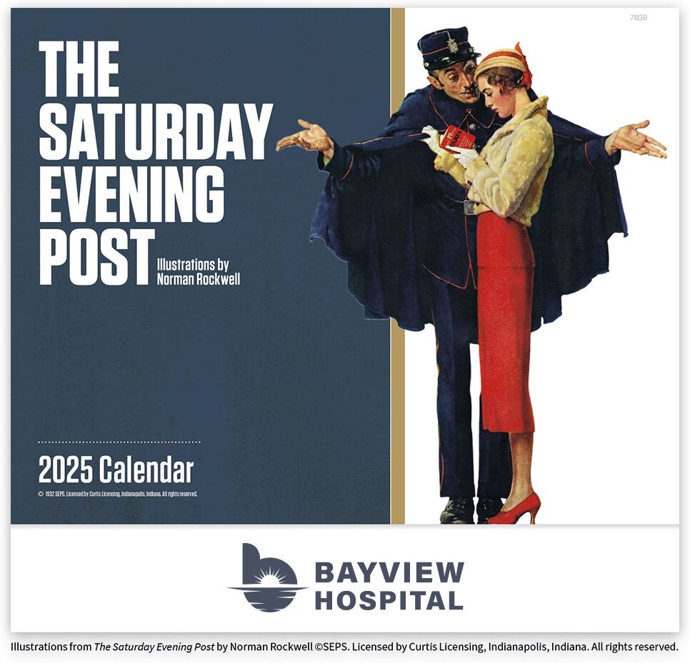 Positive Promotions 300 Saturday Evening Post Stapled Wall Calendars - Personalization Available