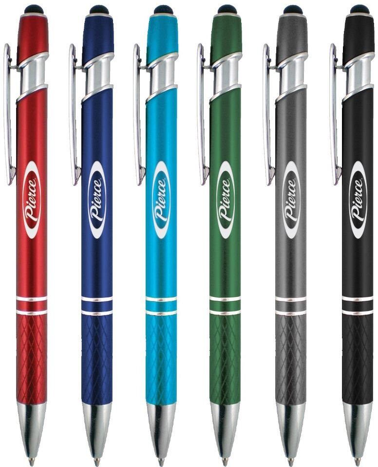 Positive Promotions 150 Coronado ll Metal Stylus Pens - Laser-Engraved Personalization Available