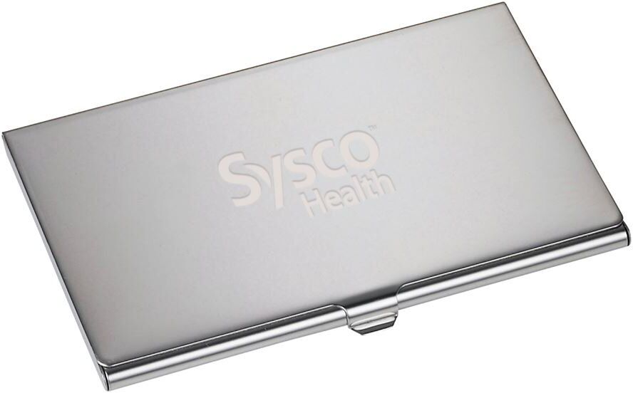 Positive Promotions 100 TRAVOSE BUSINESS CARD Holders - Personalization Available