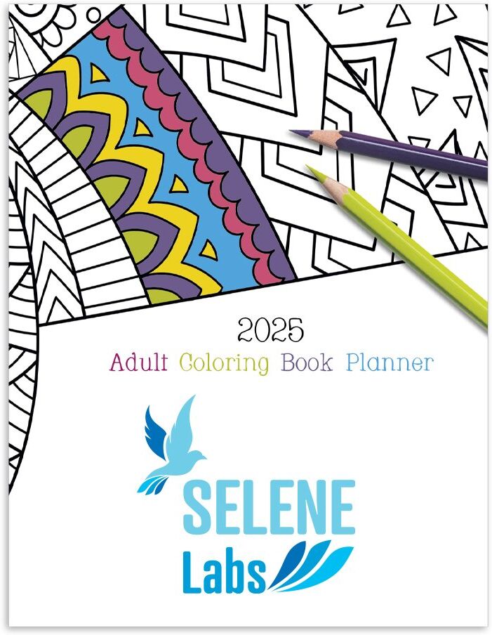 Positive Promotions 100 Adult Coloring Book Planners - Personalization Available