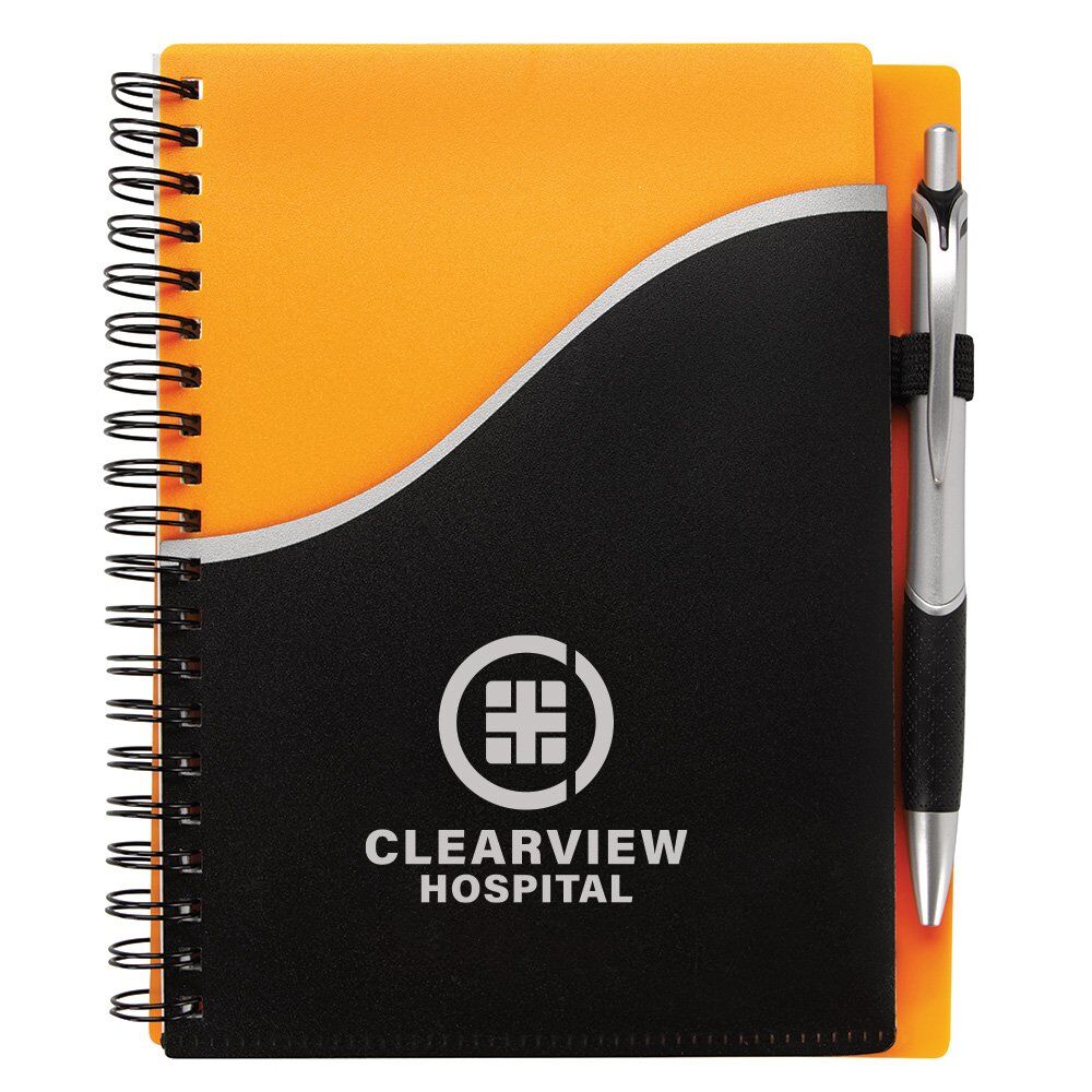 Positive Promotions 100 Pitch Books With Jive Pen - Personalization Available