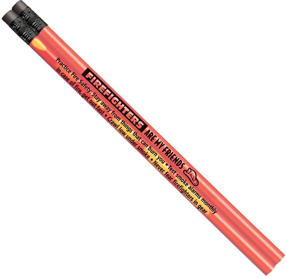 Positive Promotions Firefighters Are My Friends Heat-Sensitive Pencil - Pack of 100