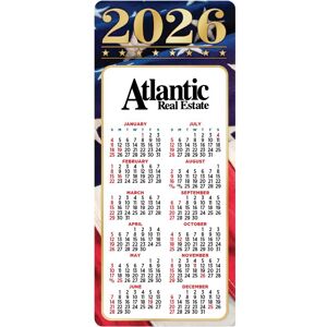 Positive Promotions 150 Americana E-Z 2 Stick 2026 Calendars - One-Color Personalization Available
