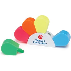 Positive Promotions 100 Sunrise 5-Piece Highlighter Sets - Personalization Available