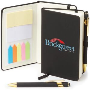Positive Promotions 50 Stanton Jotter with Sticky Notes & Stylus Pens - Personalization Available