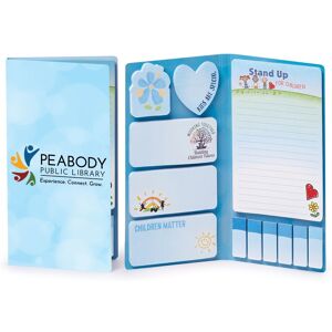 Positive Promotions 50 Stand Up for Children Sticky Note Gift Sets - Personalization Available