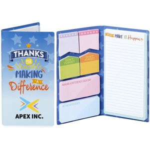 Positive Promotions 50 Thanks for Making a Difference Sticky Note Gift Sets - Personalization Available
