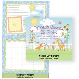 Positive Promotions 50 Watching Baby Grow: First Year Keepsake Calendars With Milestone Stickers & Pocket (Spanish) - Personalization Available