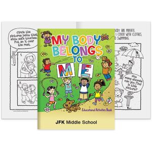 Positive Promotions 100 My Body Belong to Me Educational Activities Books - One-Color Personalization Available