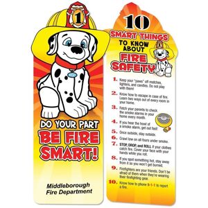 Positive Promotions 500 Do Your Part, Be Fire Smart! Die-Cut Books - Personalization Available