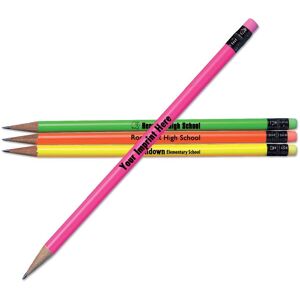 Positive Promotions 576 #2 Standard Neon Promotional Pencils - Personalization Available