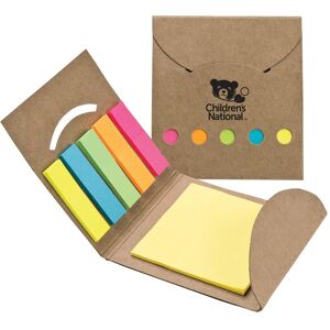 Positive Promotions 250 Recycled Note Pad & Sticky Flag Sets - Personalization Available