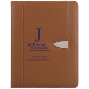 Positive Promotions 20 Bonded Leather Portfolios With 30-Page Writing Pad - Personalization Available