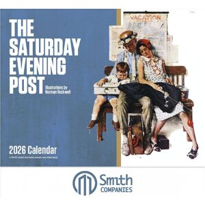 Positive Promotions 100 Saturday Evening Post 2026 Stapled Wall Calendars - Personalization Available