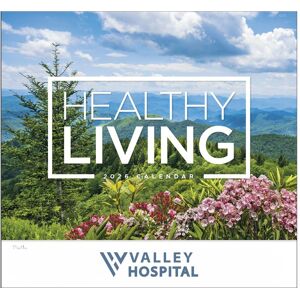 Positive Promotions 100 2026 Healthy Living Stapled Wall Calendars - One-Color Personalization Available