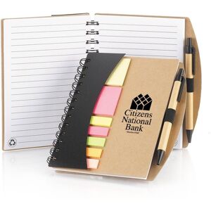 Positive Promotions 75 Mini Journals With Pen, Flags, & Sticky Notes - Personalization Available