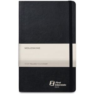 Positive Promotions 6 Moleskine® Soft-Cover Ruled Large Expandable Books - Personalization Available