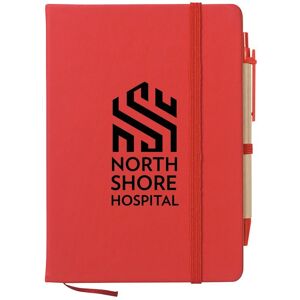 Positive Promotions 100 Camden Journals with Pen, Sticky Notes, & Flags - Personalization Available