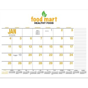 Positive Promotions 100 13-Month Desk Pad Calendars - Full-Color Personalization Available