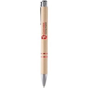 Positive Promotions 250 Recycled Kraft Paper Pens - Full-Color Personalization Available