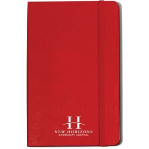 Positive Promotions 12 Moleskine® Hard Cover Ruled Large Books - One-Color Personalization Available