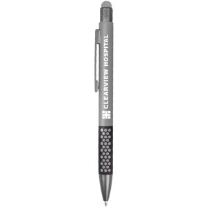 Positive Promotions 250 Recycled Dot Grip Stylus Pens - One-Color Personalization Available