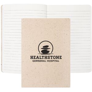 Positive Promotions 100 Recycled Lemongrass Tree-Free Journals - One-Color Personalization Available