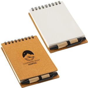 Positive Promotions 75 Recycled Spiral Pads With Pen - One-Color Personalization Available