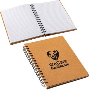 Positive Promotions 50 Hard-Cover Cardboard Spiral Books - One-Color Personalization Available