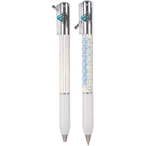 Positive Promotions 50 Crinkle Textured Sensory Pens With Gel Ink - Full-Color Personalization Available