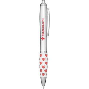 Positive Promotions 75 Valentine's Day & Heart Health Plastic Ballpoint Pens - One-Color Personalization Available