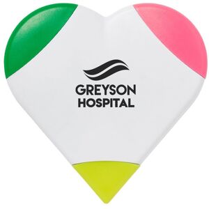 Positive Promotions 150 Heart-Shaped 3-Color Lights - One-Color Personalization Available