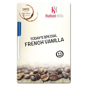 Positive Promotions 150 Dry-Erase White Board 7" x 11 1/4" - Full-Color Personalization Available