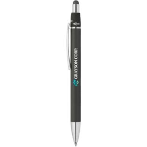 Positive Promotions 100 Chrome Spinner Metal Stylus Pens - Full-Color Personalization Available