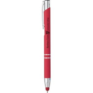 Positive Promotions 100 La Crosse Soft-Touch Stylus Metal Pens - Personalization Available