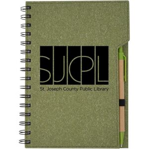 Positive Promotions 50 Spiral Books With Sticky Notes & Sticky Flags - Personalization Available