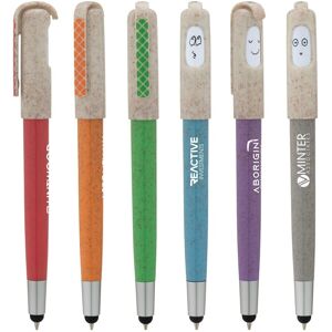 Positive Promotions 250 All The Moods Wheat Straw Ballpoint Stylus Pens