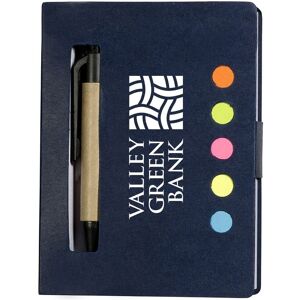 Positive Promotions 125 Eco Stowaway Sticky Jotter With Pen- Personalization Available