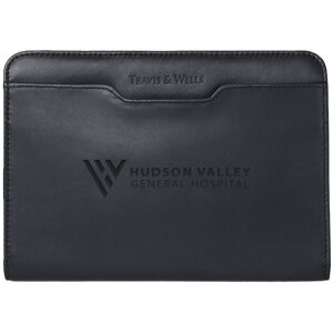 Positive Promotions 12 Travis & Wells® Top-Grain Leather Writing Pads - Debossed Personalization Available