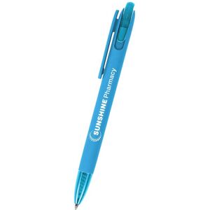 Positive Promotions 250 Recycled Soft-Touch Rubberized Pens - One-Color Personalization Available