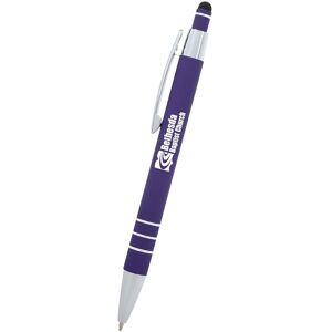 Positive Promotions 100 Rubber Finish Aluminum Balls Pen- Personalization Available