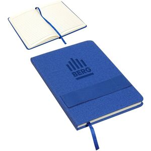Positive Promotions 50 Council Textured Journals With Phone + Pen Holder - Personalization Available