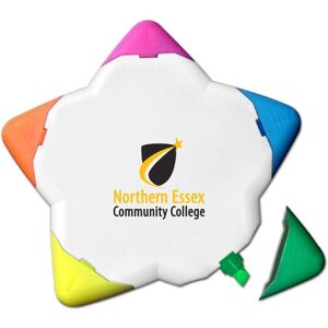 Positive Promotions 150 5-Color Star-Shaped Lights - Full-Color Personalization Available