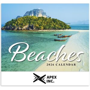 Positive Promotions 100 Beaches 2026 Appointment Calendars - One-Color Personalization Available