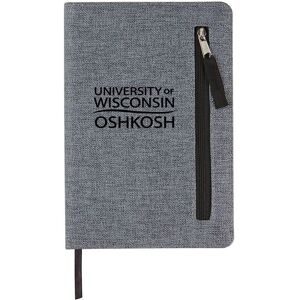 Positive Promotions 75 Heathered 5" x 8" Zip-It Journals - Personalization Available