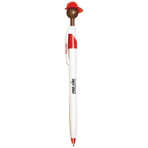 Positive Promotions 250 Fire Chief Smilez Pens - Dark Tone - Personalization Available