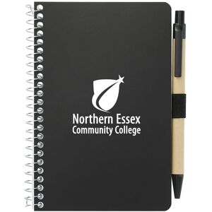 Positive Promotions 300 4" x 6" Eco-Friendly Craft Paper Spiral Books with Pen - Personalization Available